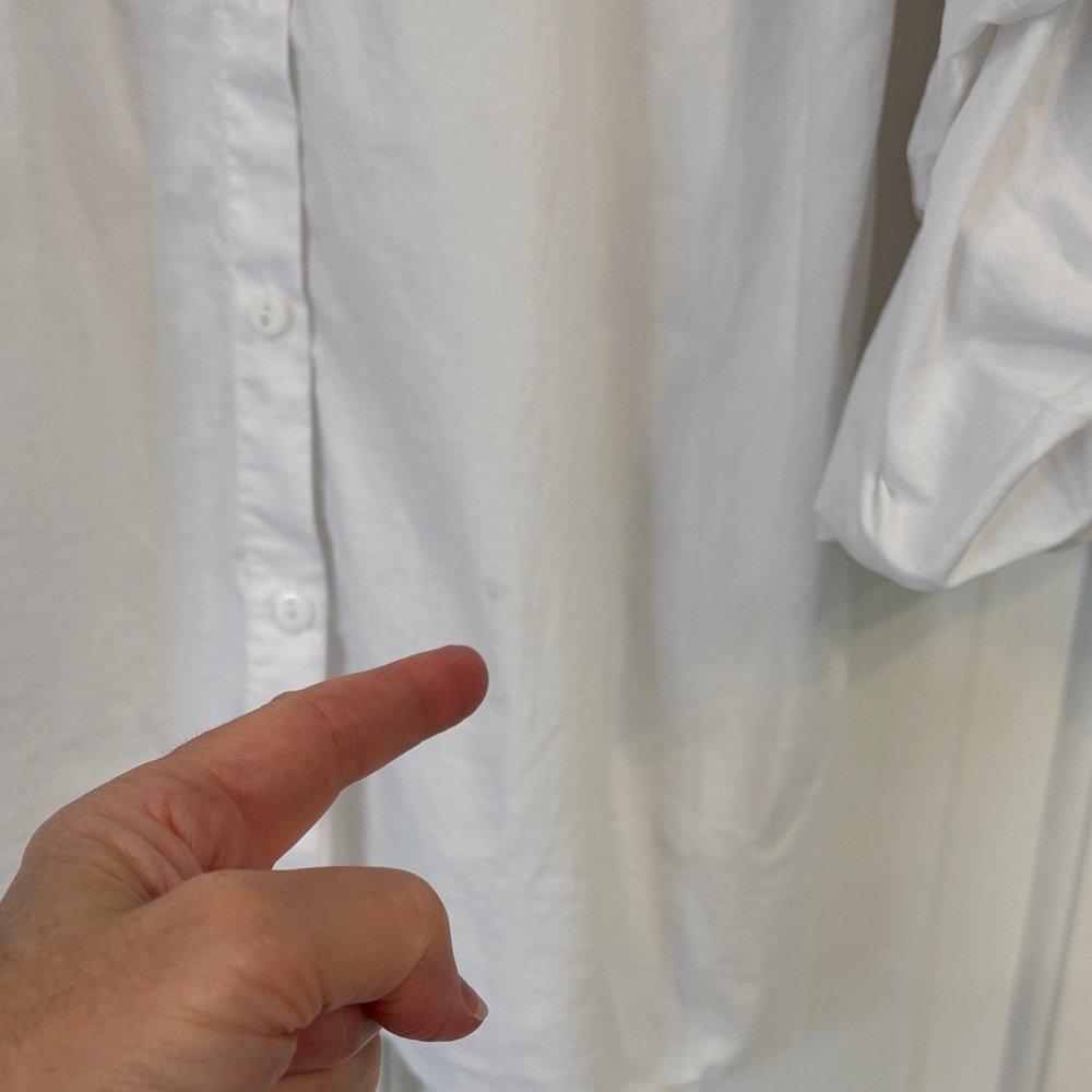 Women’s Zara White Ruffled Sleeve Statement Piece Button up Top - Picture 8 of 12